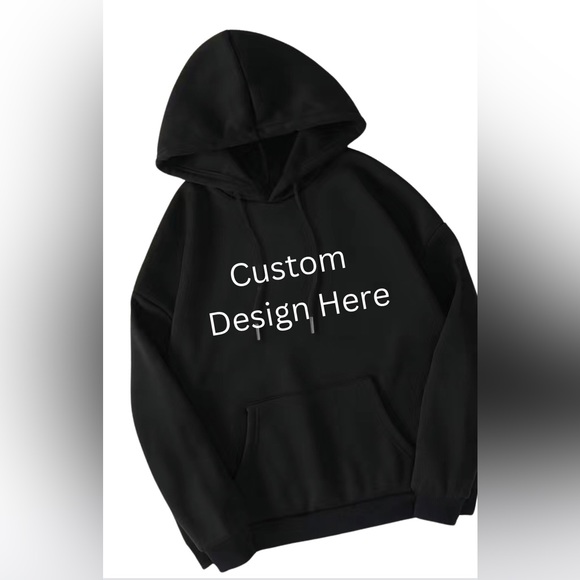 Custom Black Hoodie Choose Your Design, I Will Show You Design Before Printing - Picture 1 of 2
